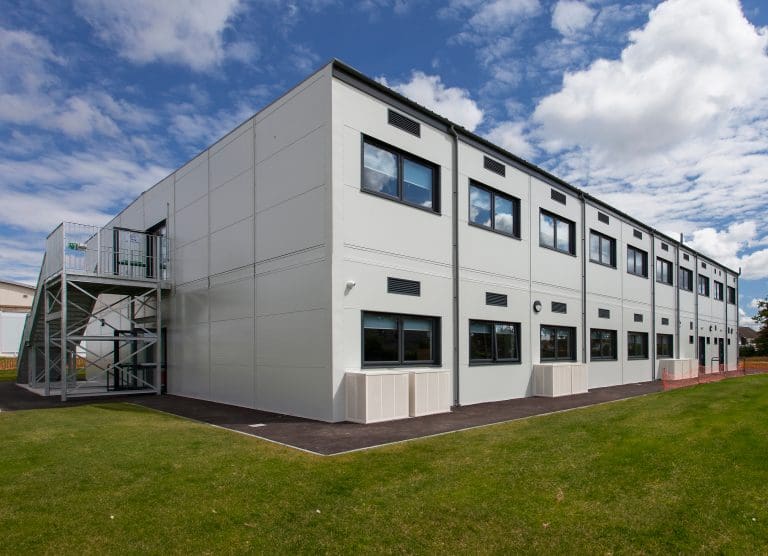 temporary school building